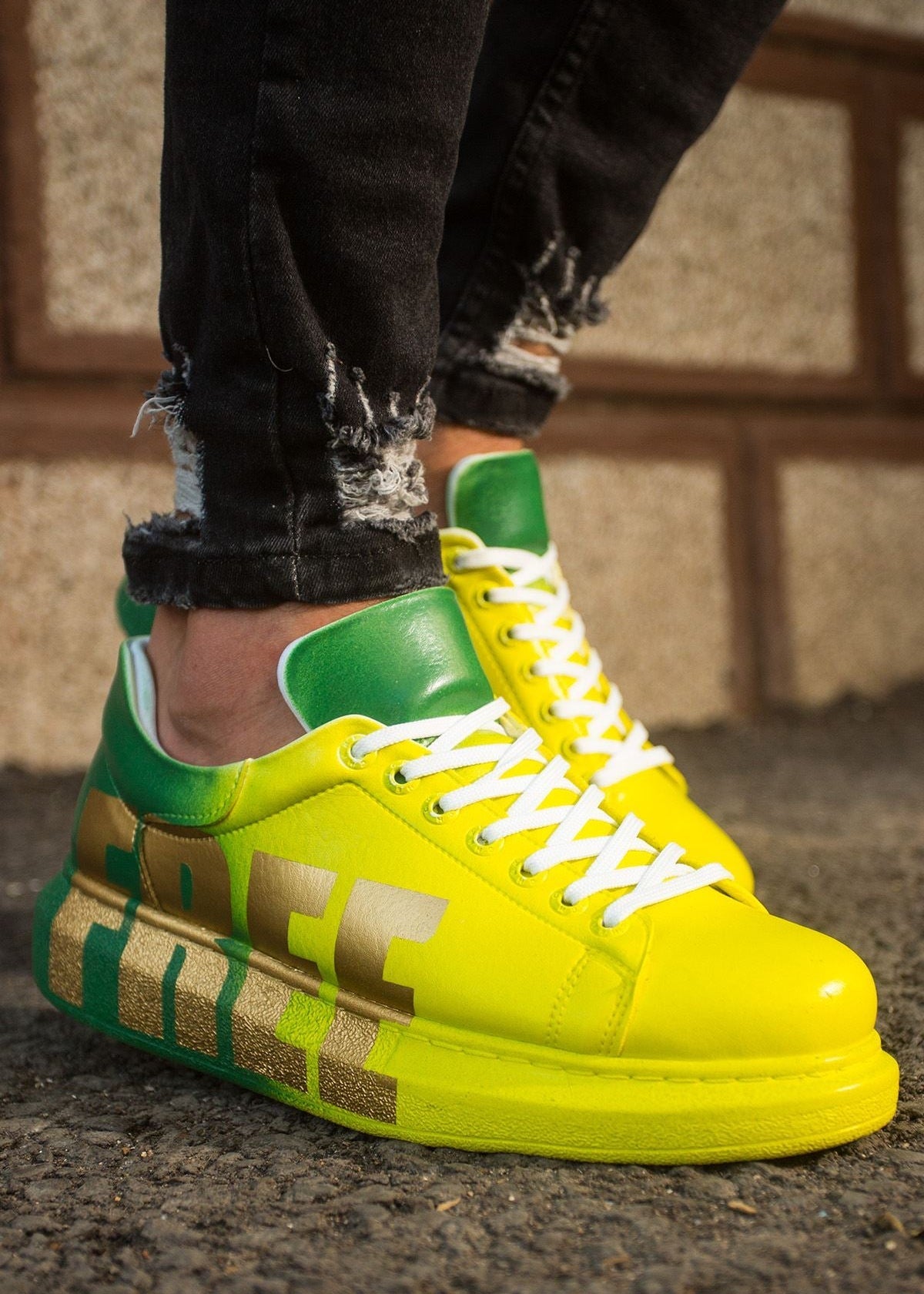 Men's Genova "FREE" Yellow/Green
