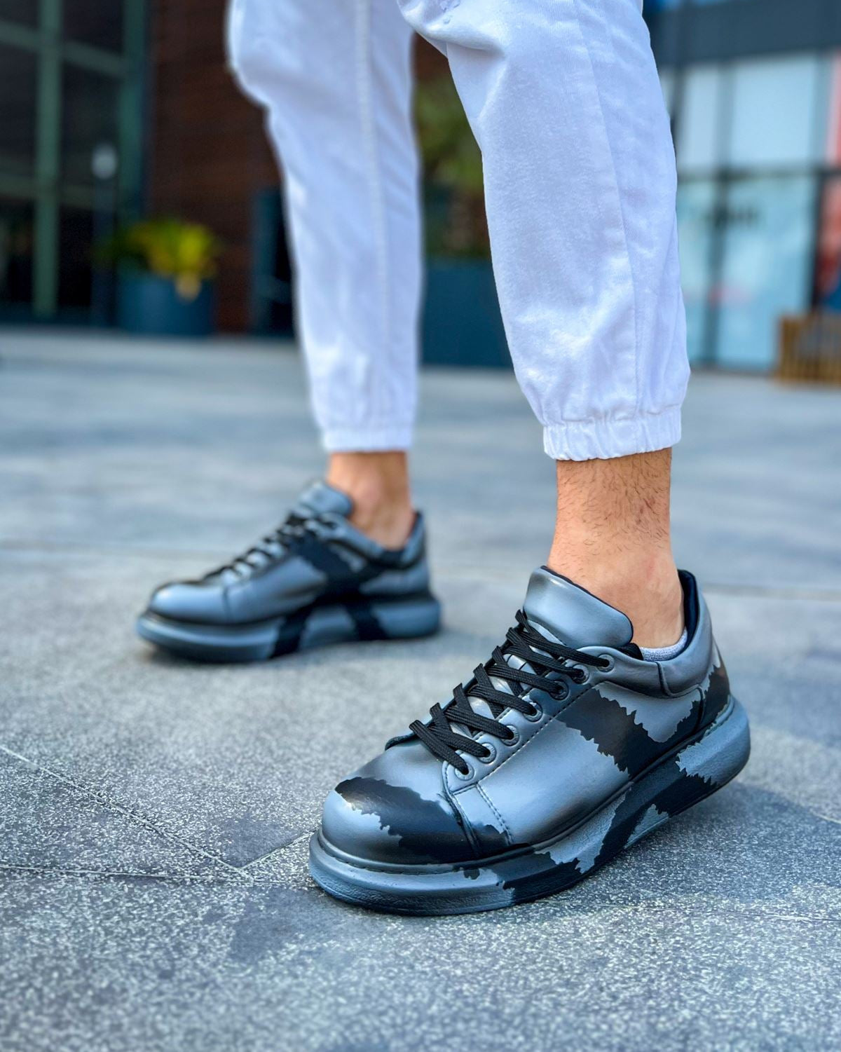 Men's Lisbon Grey & Black
