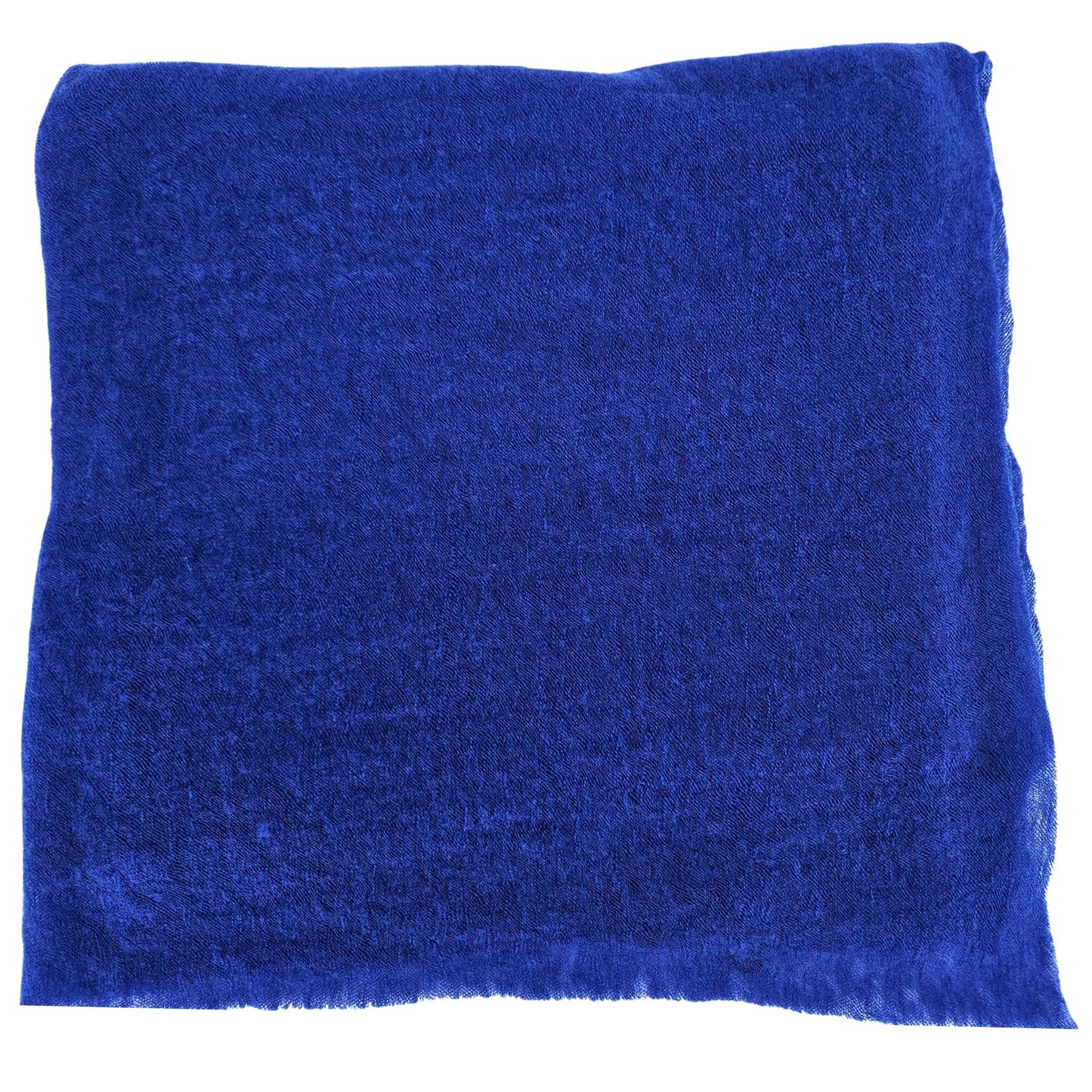 Cobalt Blue Large Cashmere Plain Stole