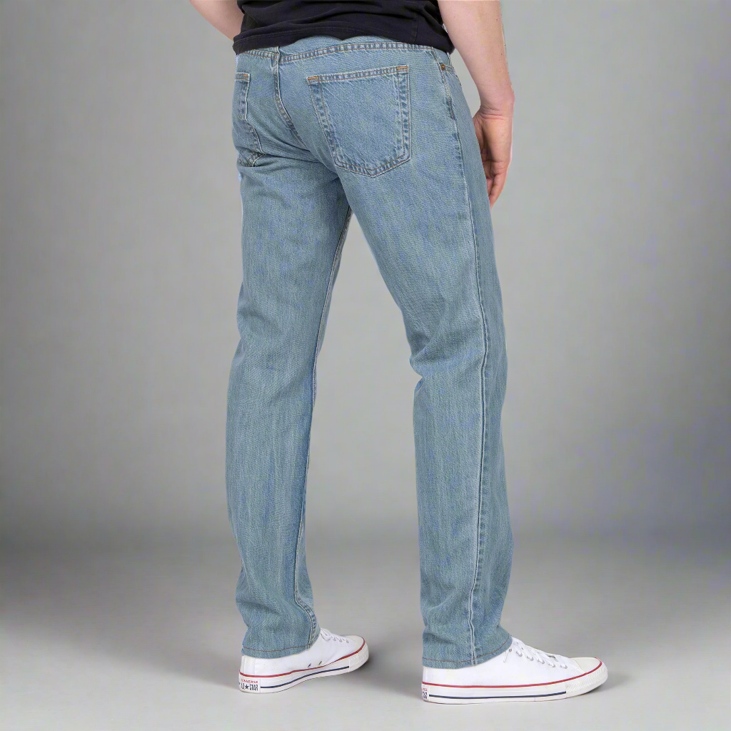 Tailored Fit Summer Weight Iced Indigo 100% Cotton
