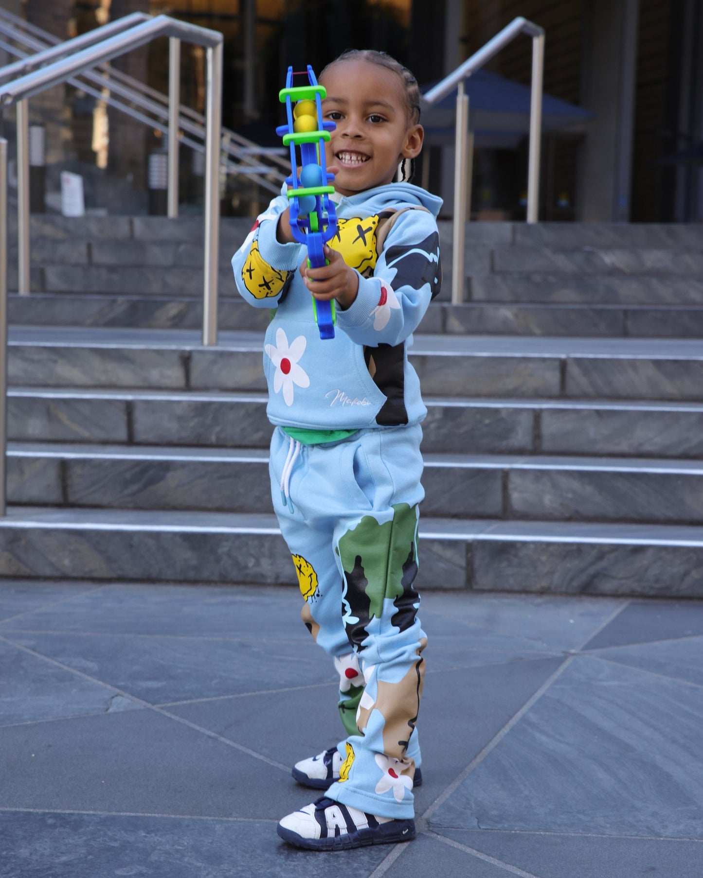 B4545 Makobi Kids Emoji Set - Blue
