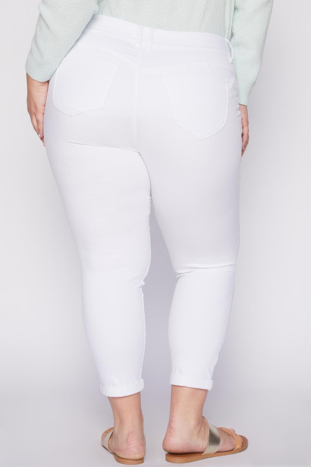 Women's Plus Size WannaBettaButt Rolled Cuff Ankle Jeans