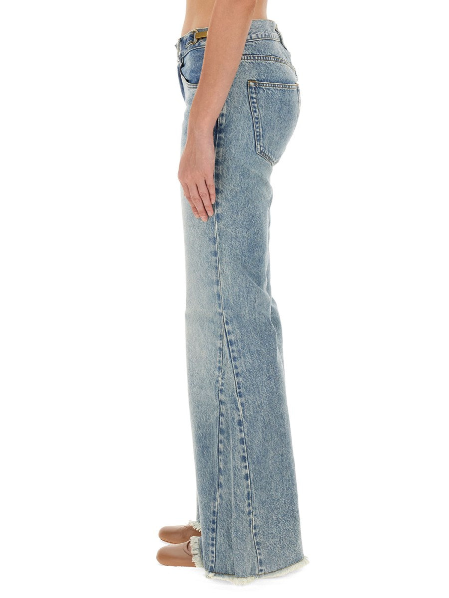 Flare Jeans in Light Vintage Blue
