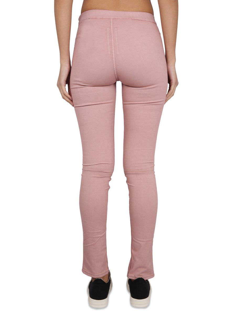 Denim Leggings in Pink