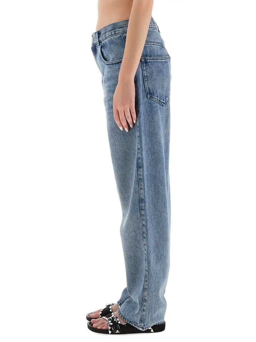 Wide-Leg Jeans in Soft Mid Blue