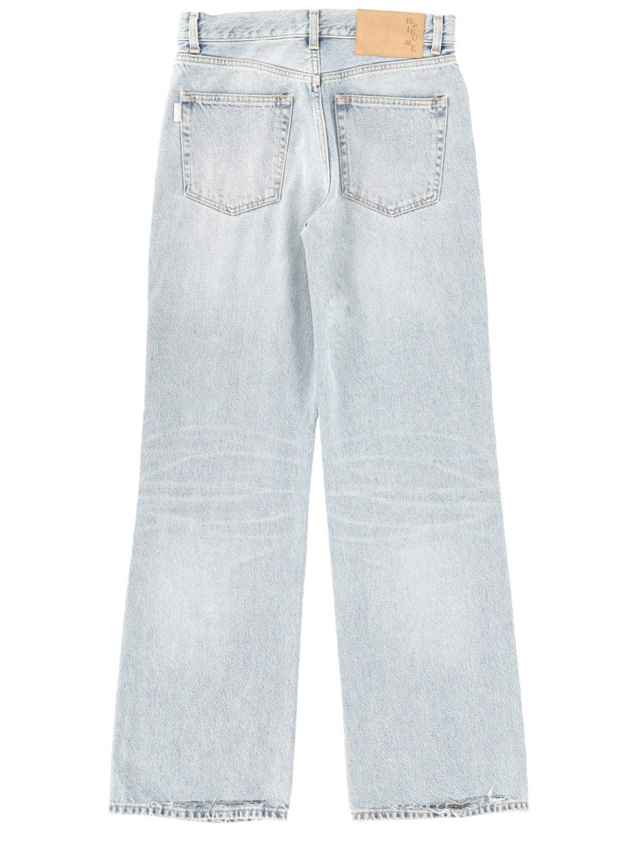 Korea Wide Jeans in Azure
