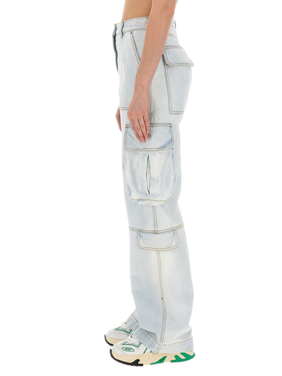 Denim Cargo Pants