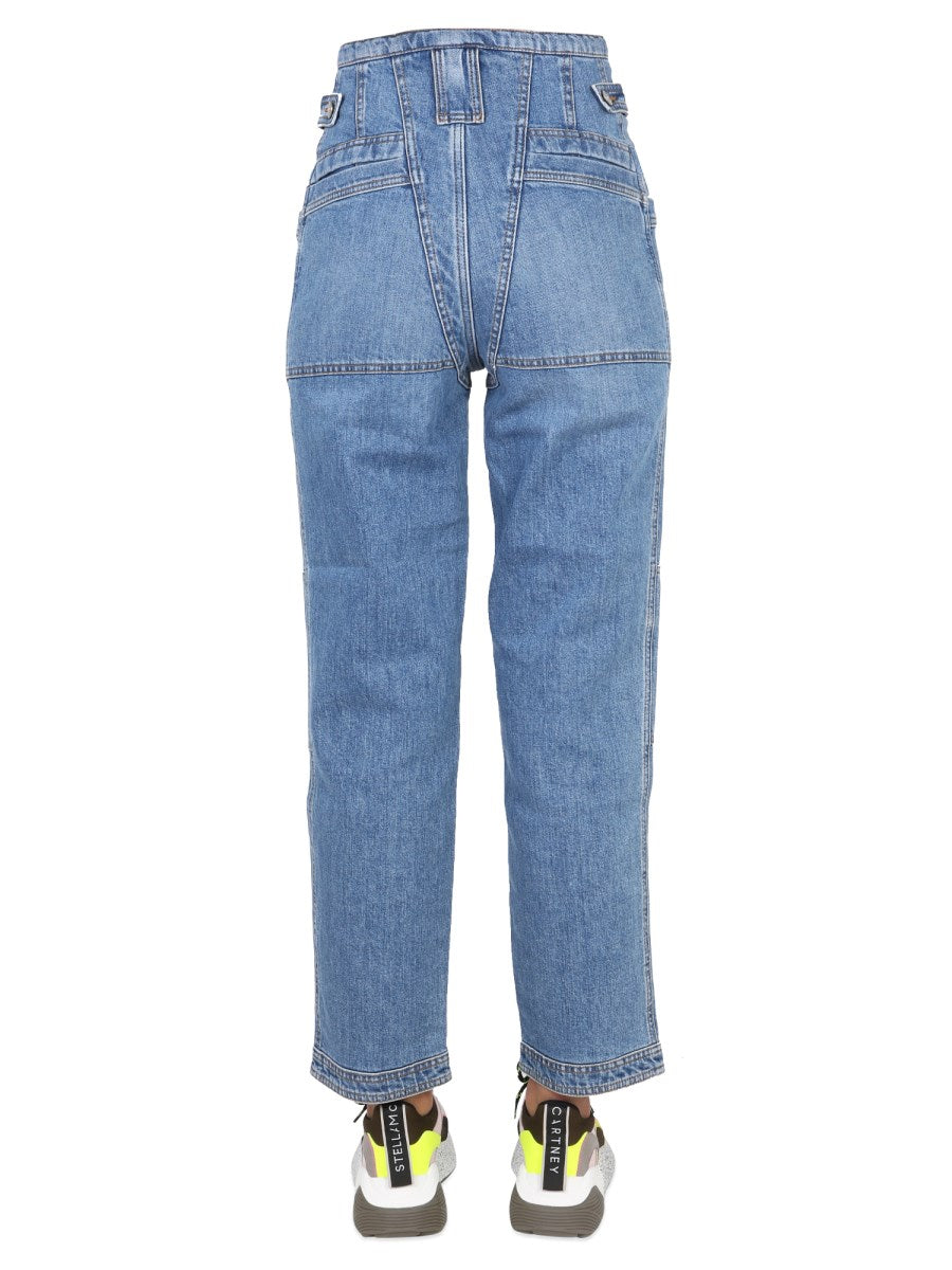 Seamed Straight Jeans