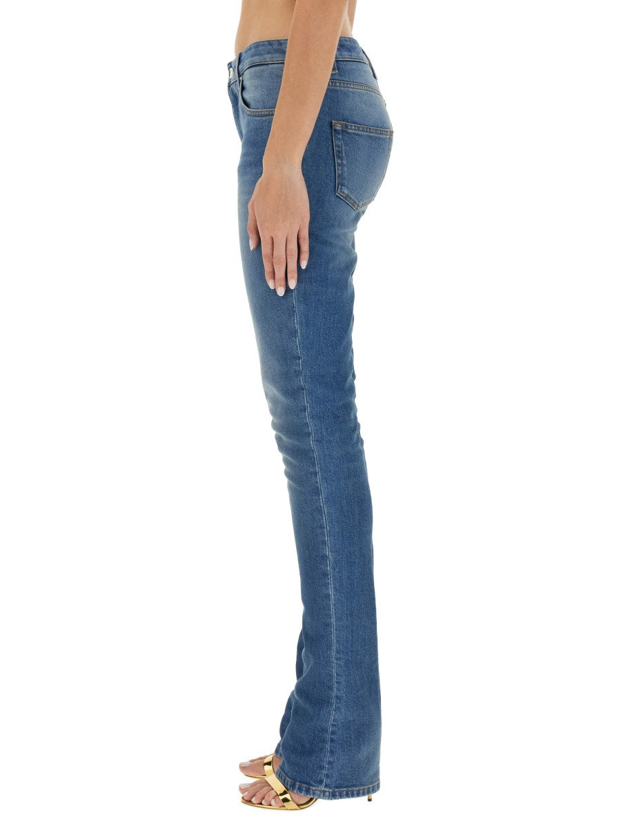 Skinny Jeans in Mid Blue