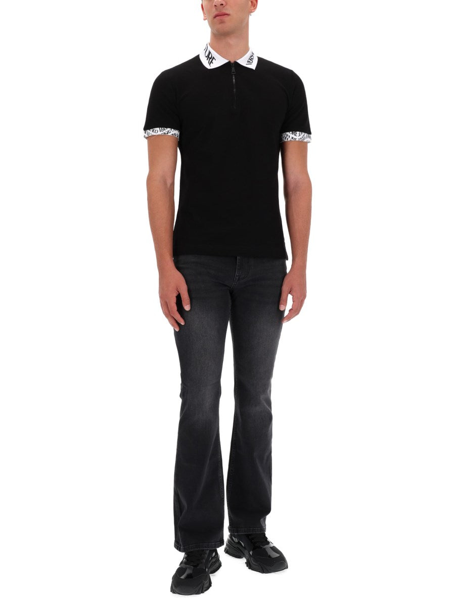Slim Flare Jeans in Faded Black