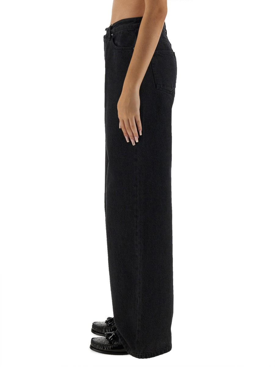 Wide-Leg Jeans in Black