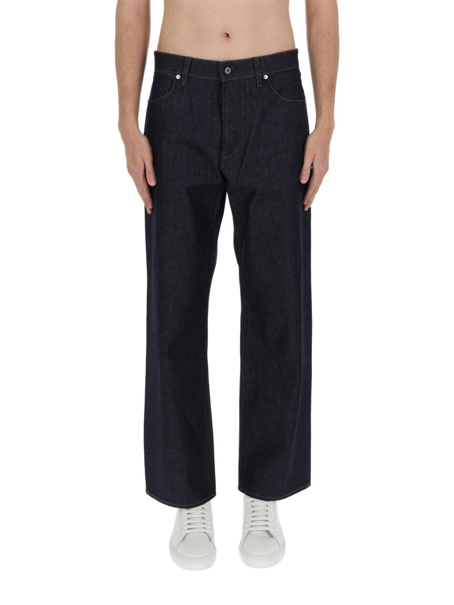 Wide Straight Jeans in Clean Rinse