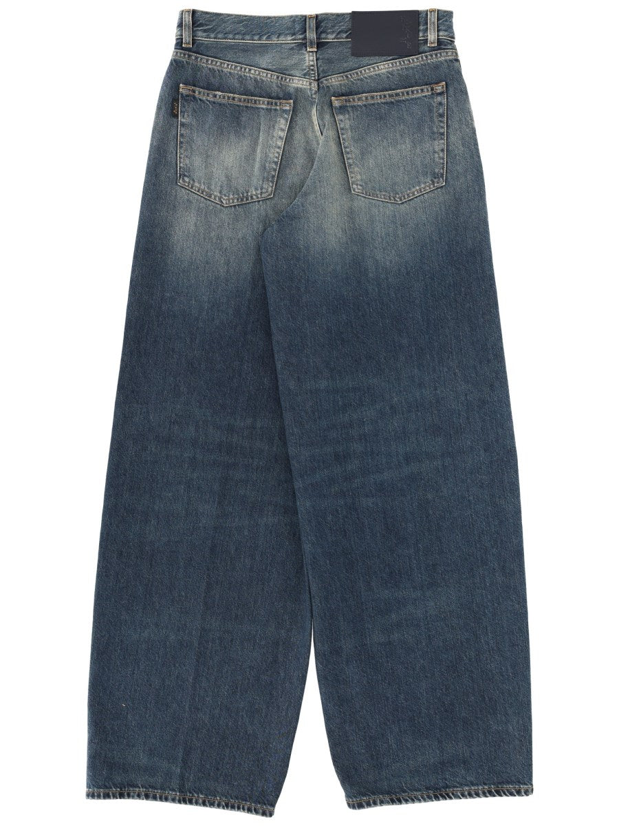 Bethany Wide-Leg Jeans in Vintage Blue