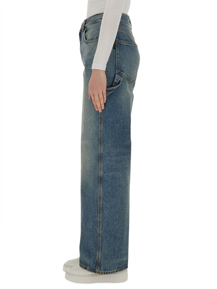 Wide Jeans in Vintage Blue