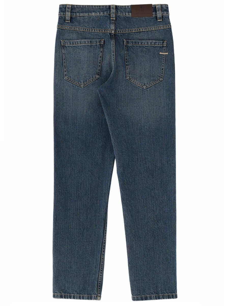 Straight Jeans in Vintage Mid Blue