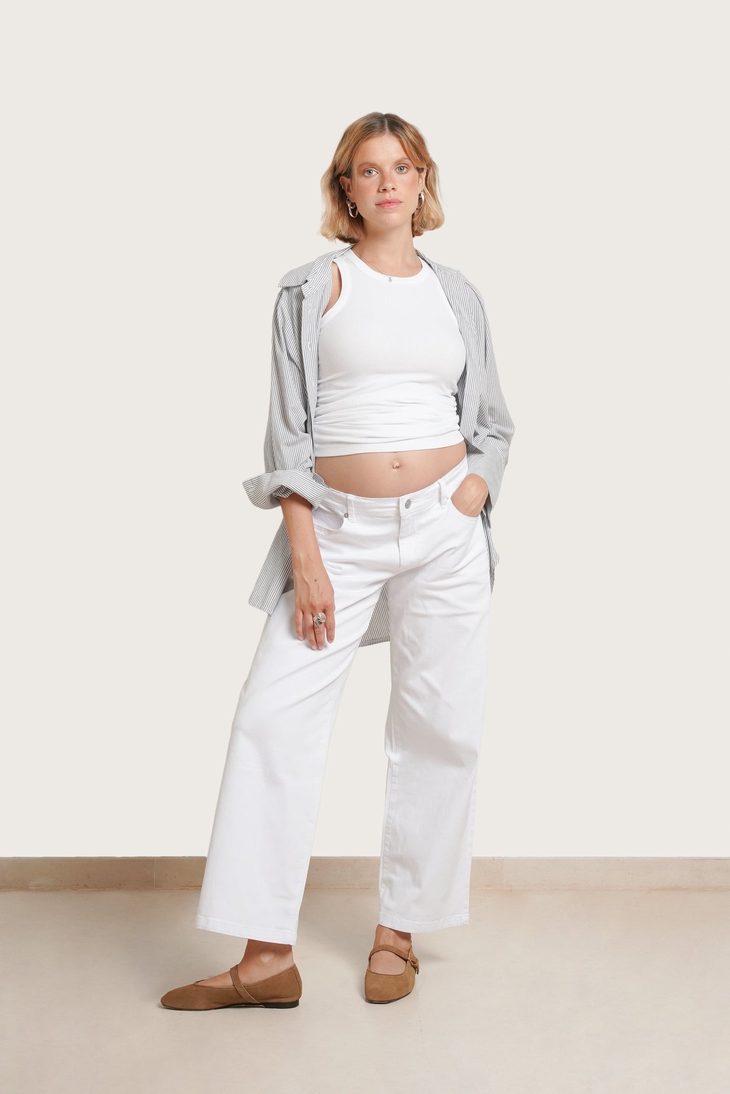 Slouch Under the Belly Denim