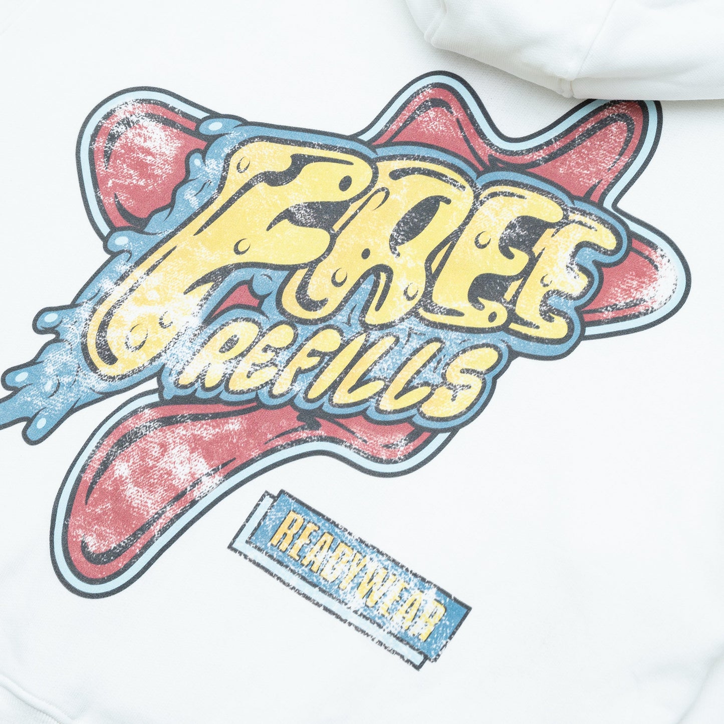 Amoeba Zip-Up Hoodie - Off White