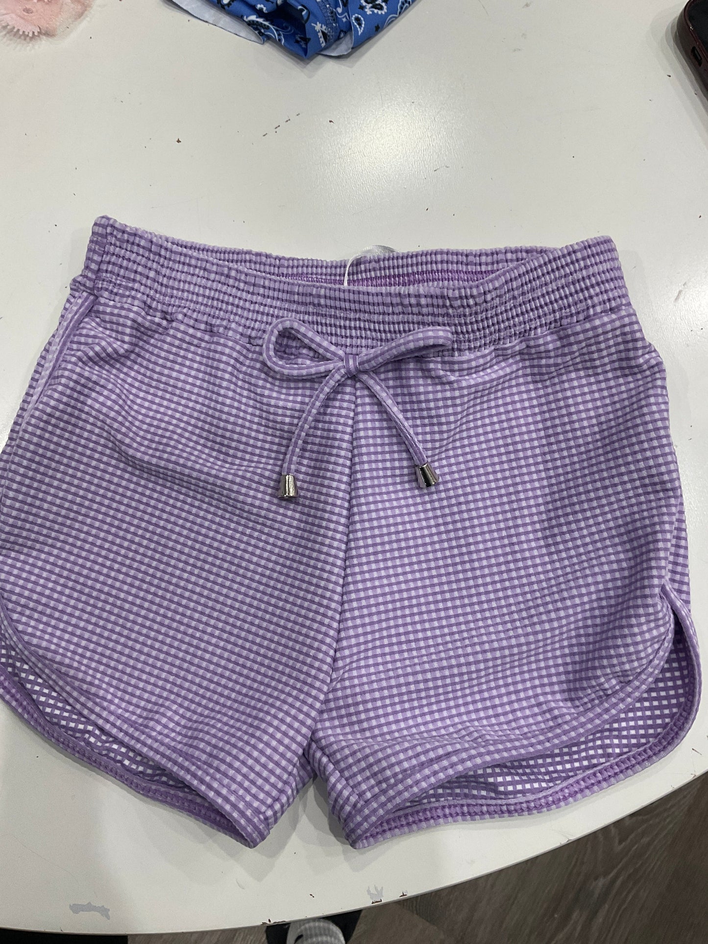 Planet Sea - Shorts Gingham Lilac