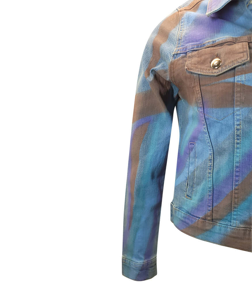 Light Blue Cotton Penelope Slim Jean Jacket