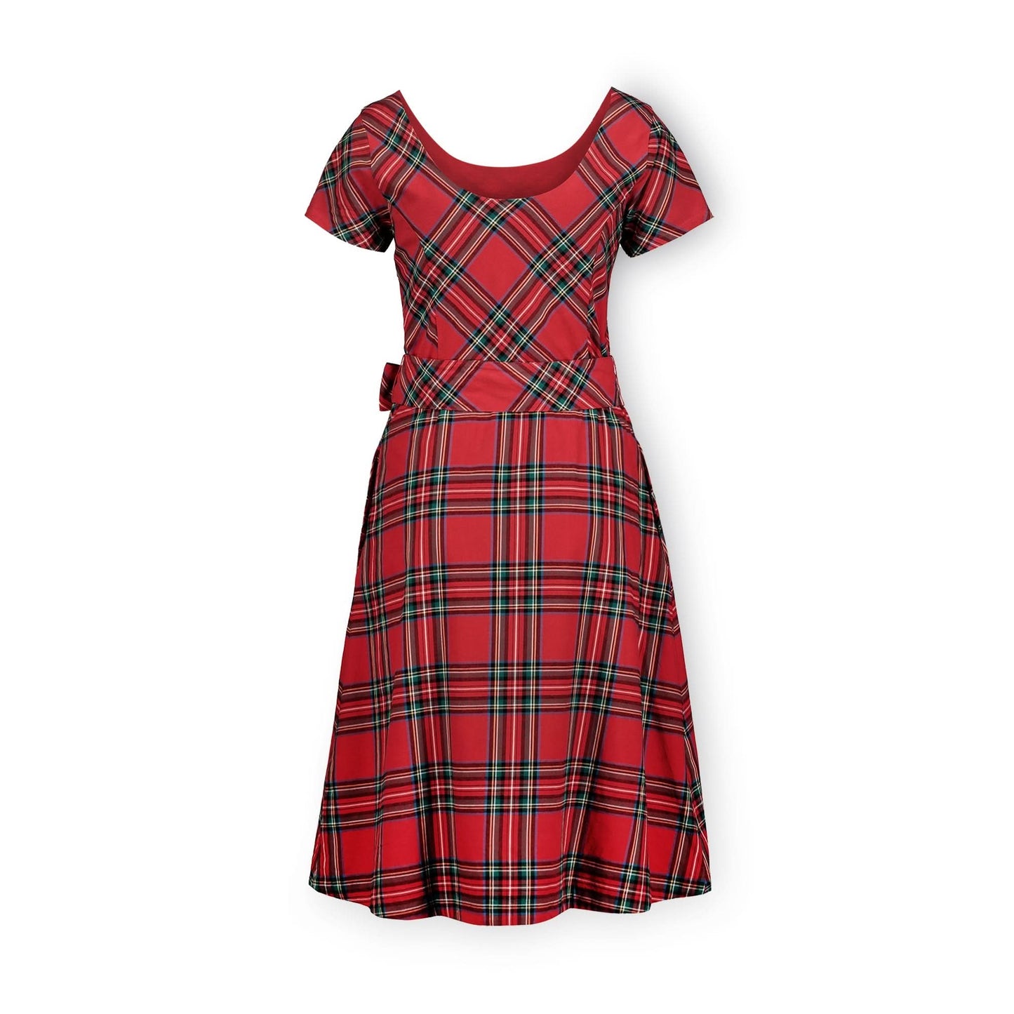 Short Sleeve A-Line Dress