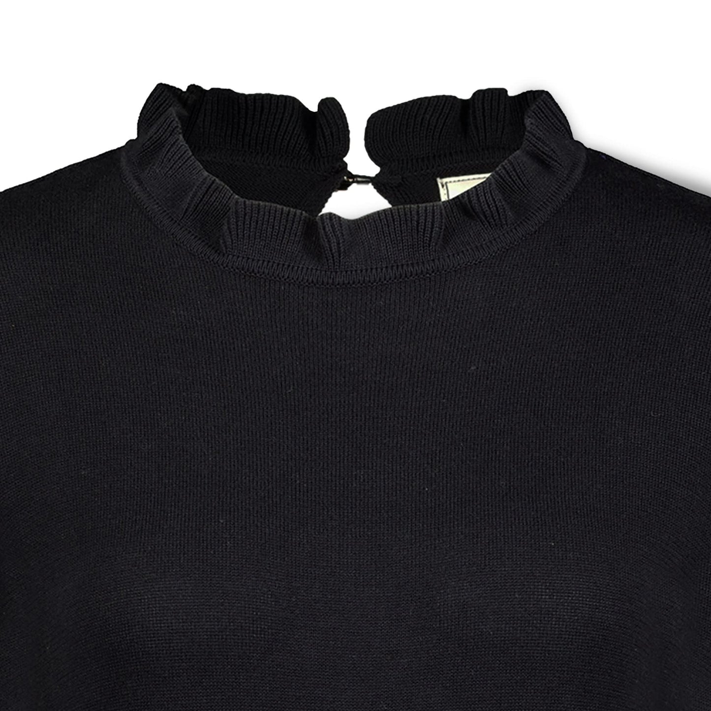 Ruffle Neck Sweater Dress