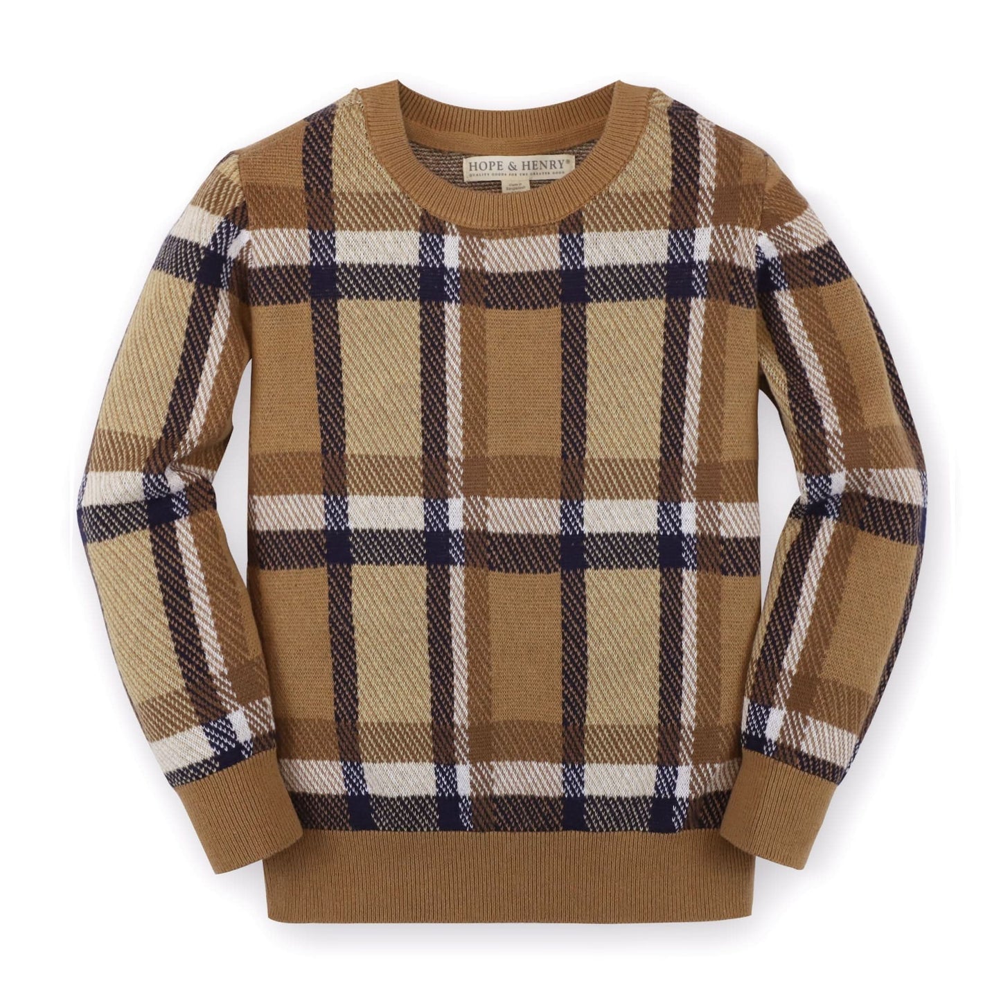 Crew Neck Organic Pullover Sweater - Baby