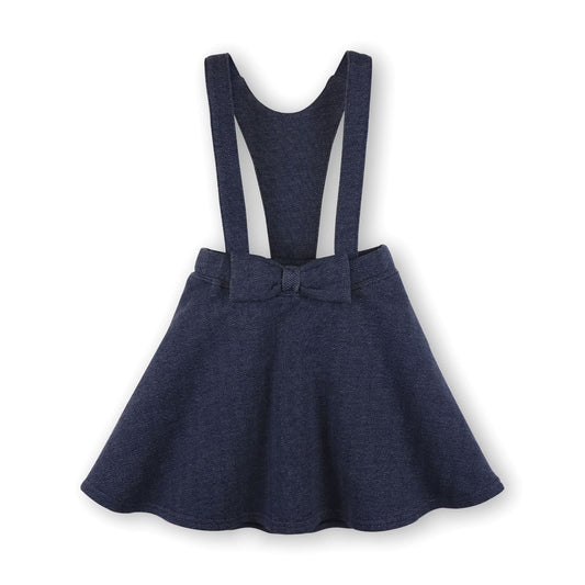Fleece Bow Front Suspender Skirt
