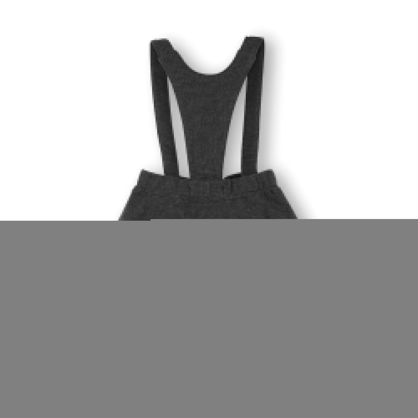 Fleece Bow Front Suspender Skirt