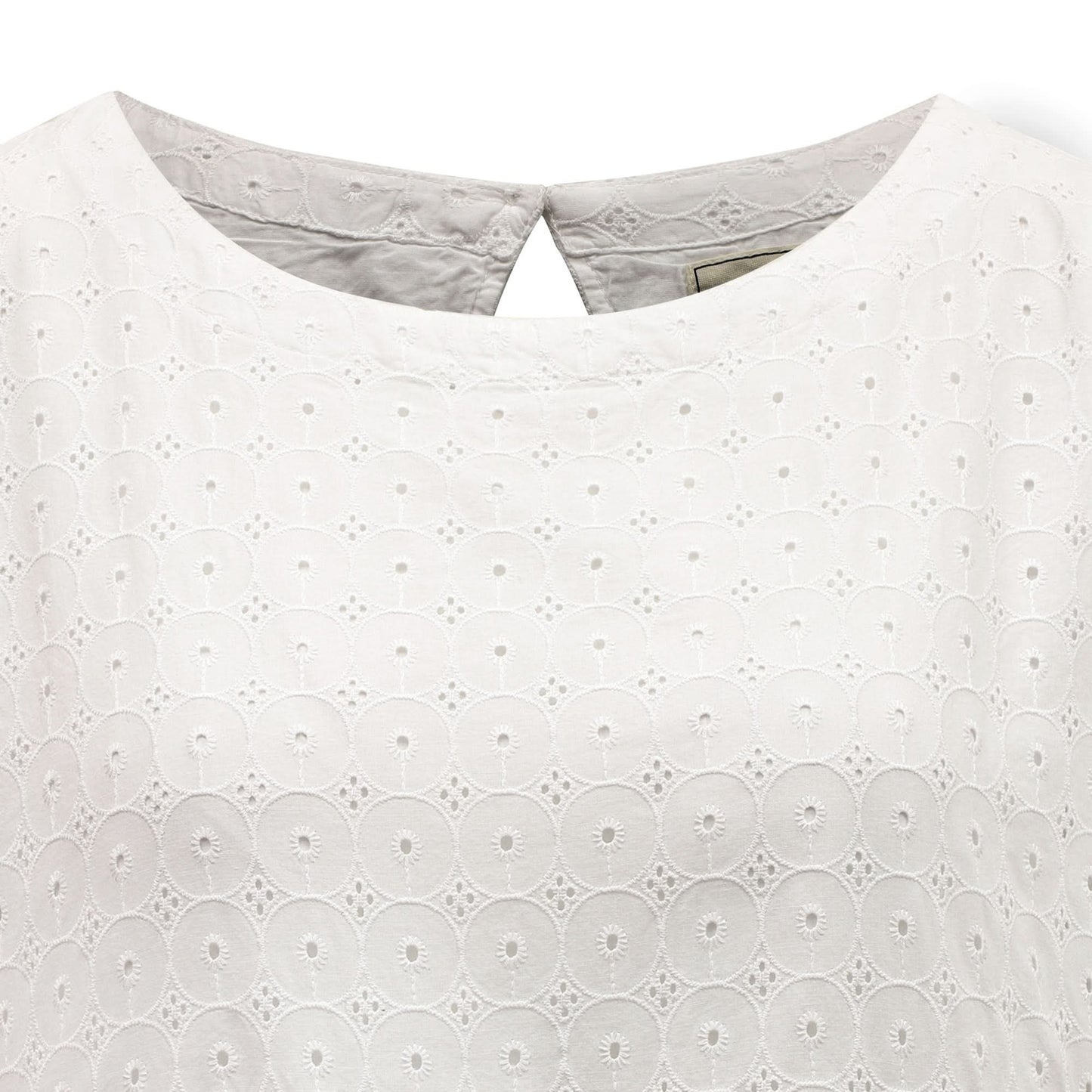 Organic Tiered Eyelet Dress