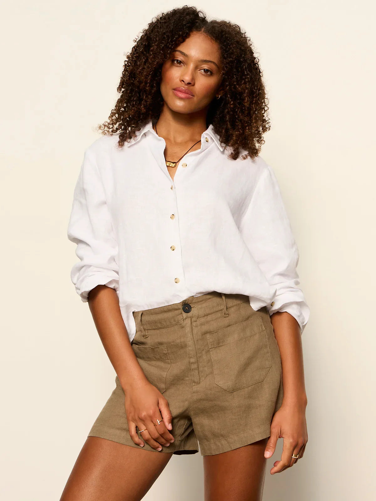 Sanctuary Linen Marine Short