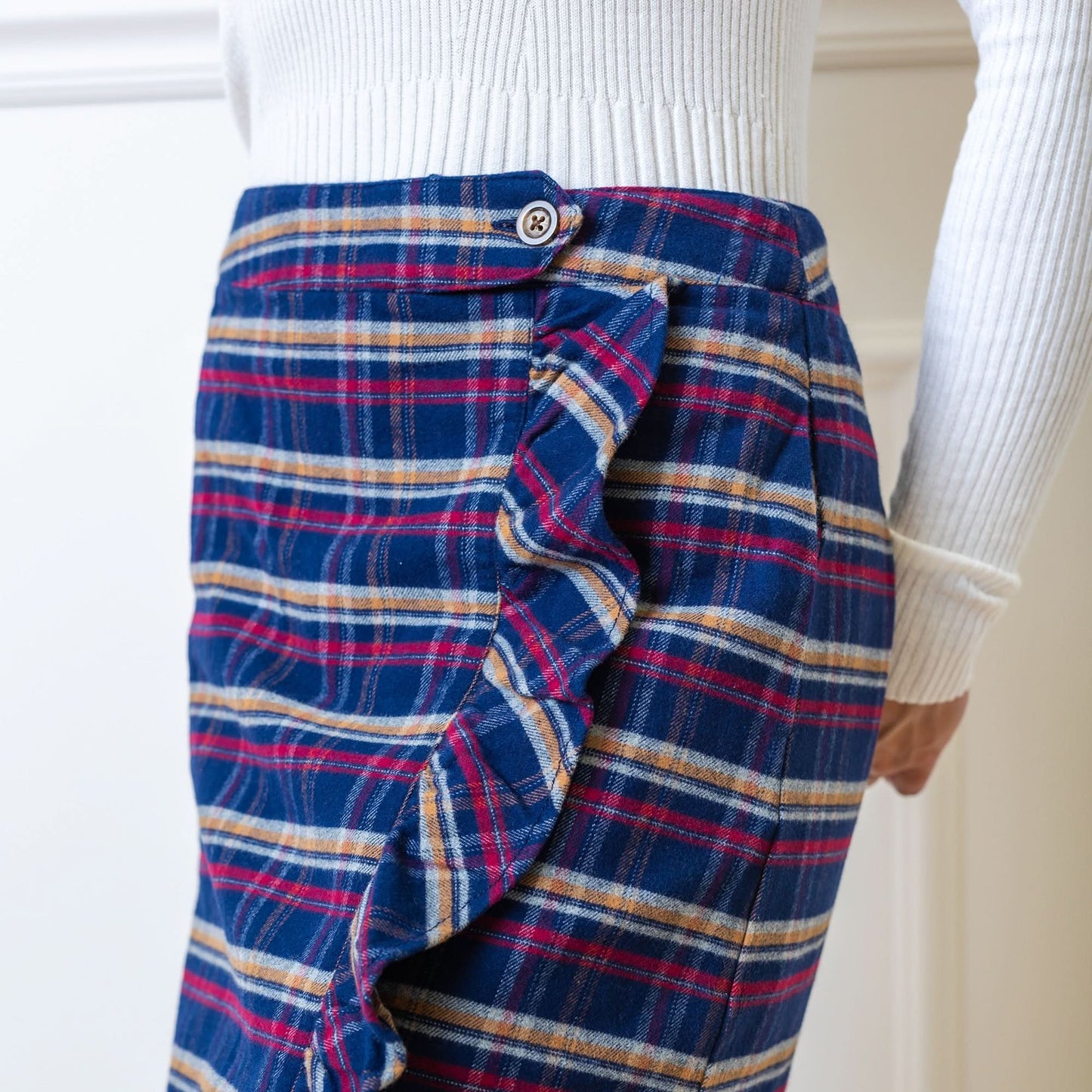 Organic Flannel Ruffle Skirt