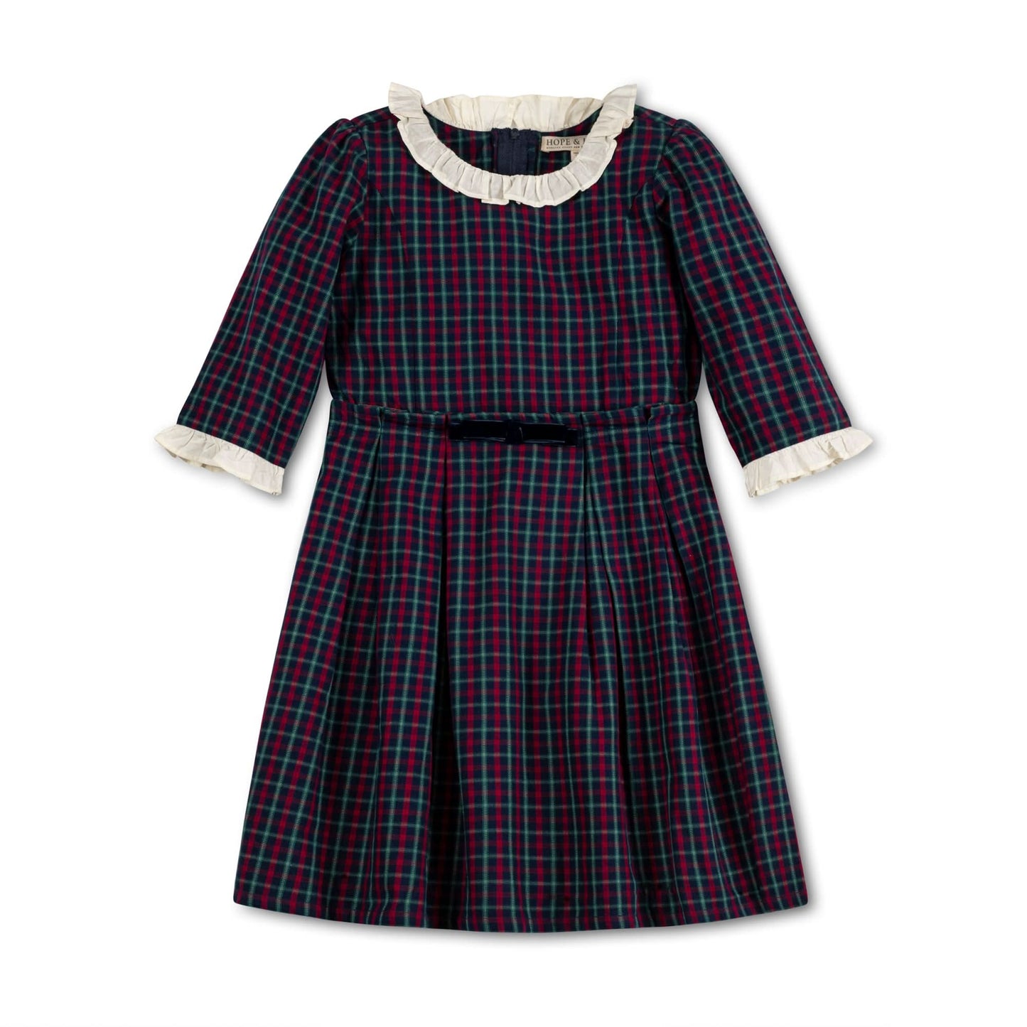 Organic Ruffle Trim Party Dress