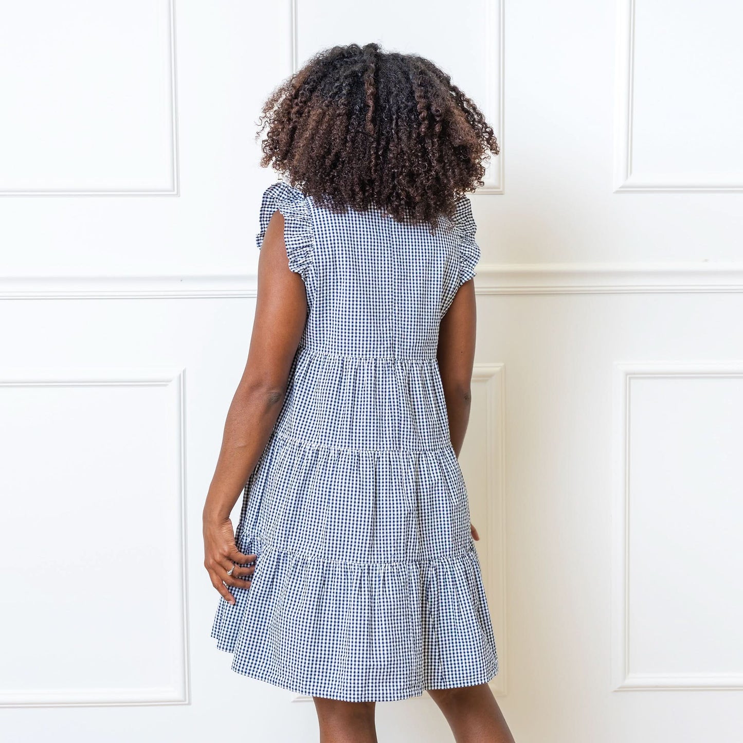Flutter Sleeve Organic Tiered Dress