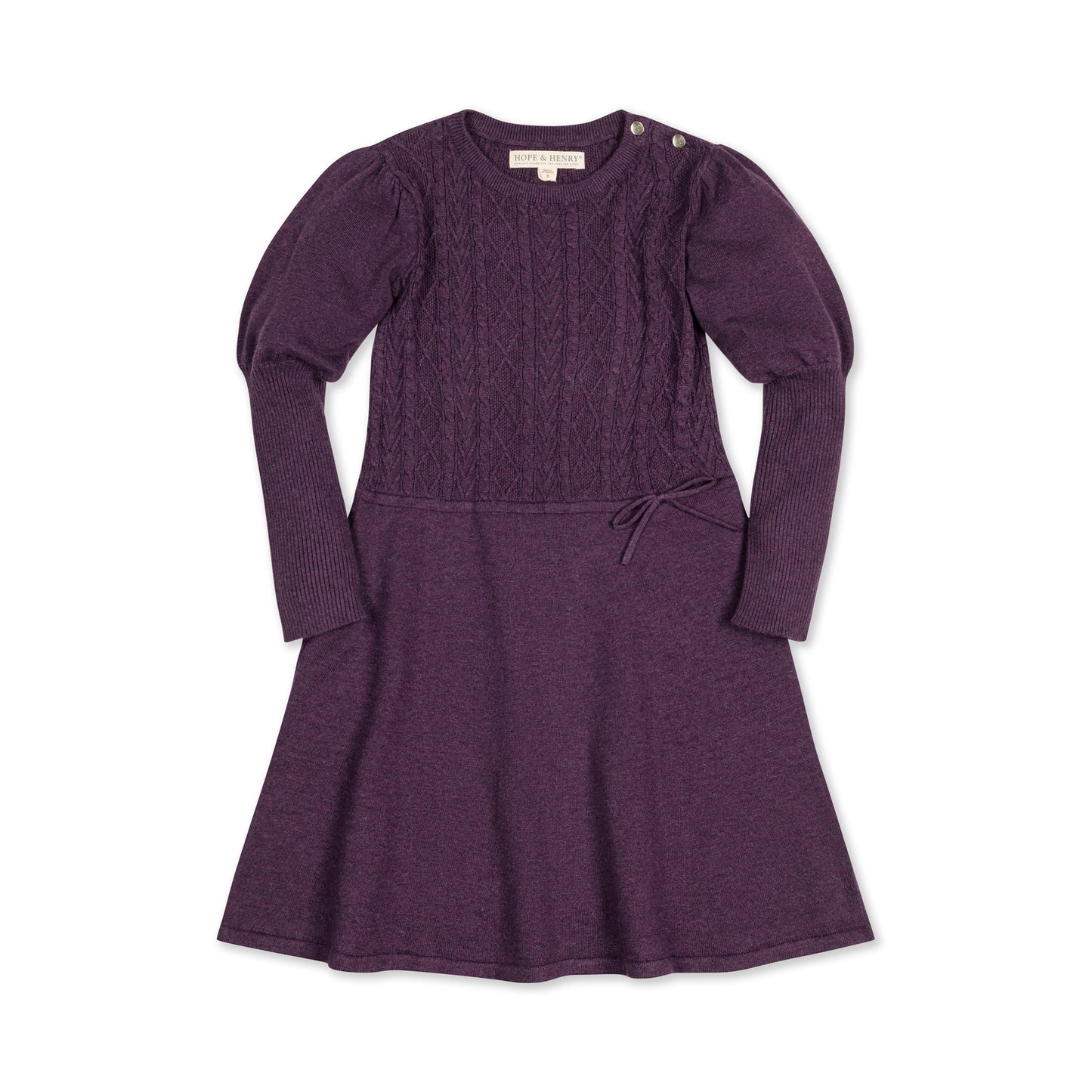 Organic Cable Bodice Sweater Dress