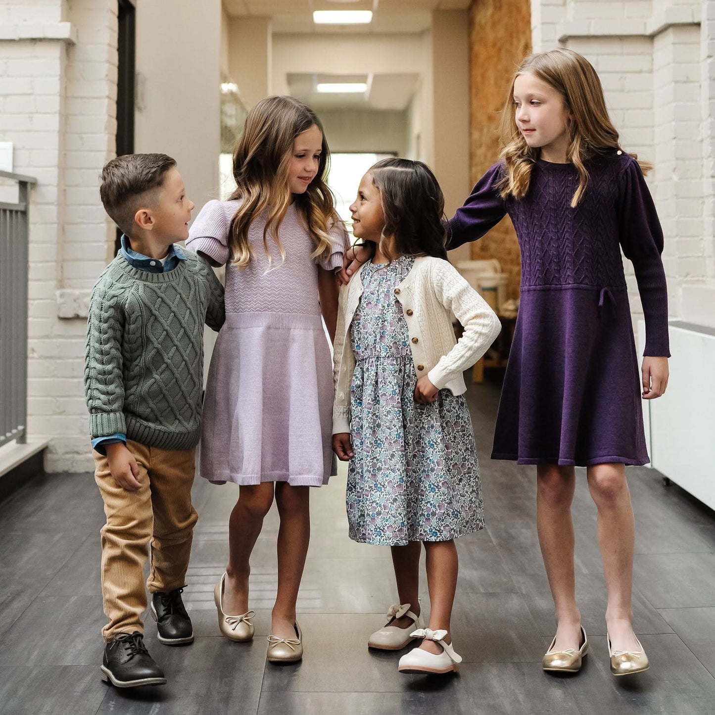 Organic Cable Bodice Sweater Dress