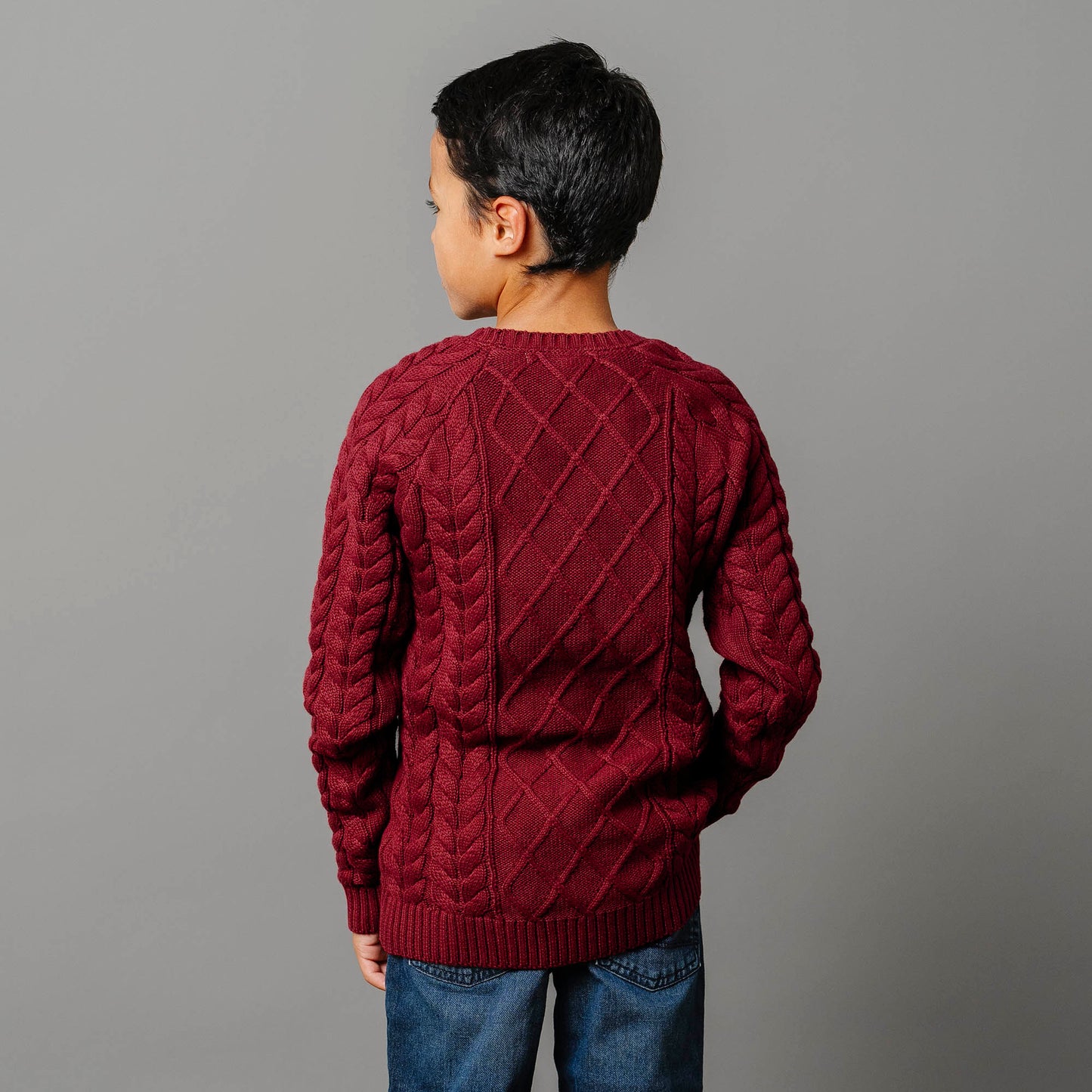 Organic Raglan Fisherman Sweater
