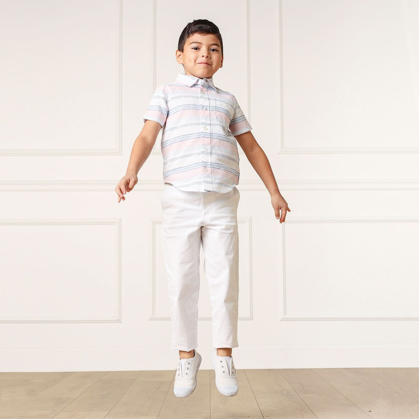 Linen Short Sleeve Button Down Shirt - Baby
