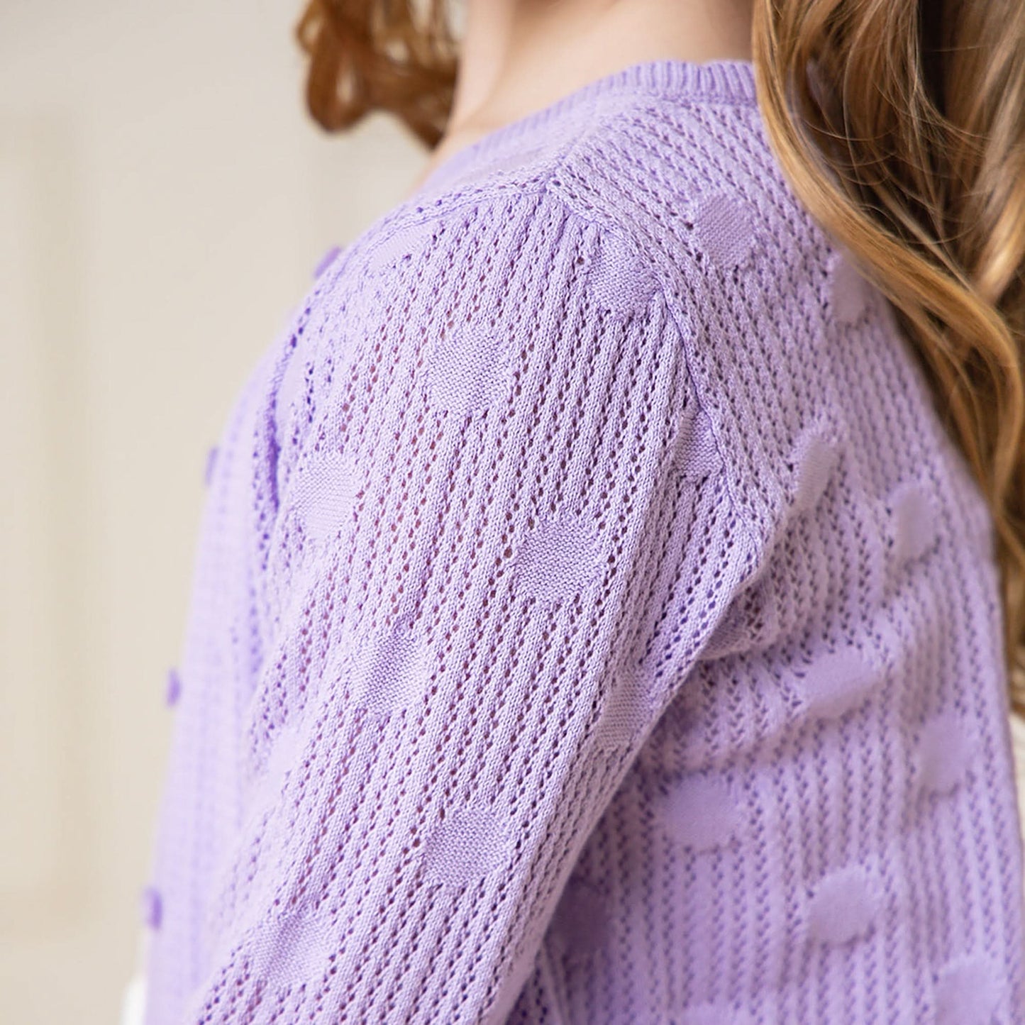 Organic Scallop Edge Cardigan