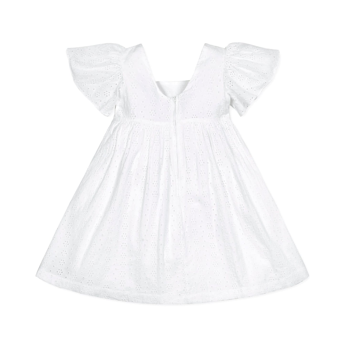Flutter Sleeve Organic Empire Dress