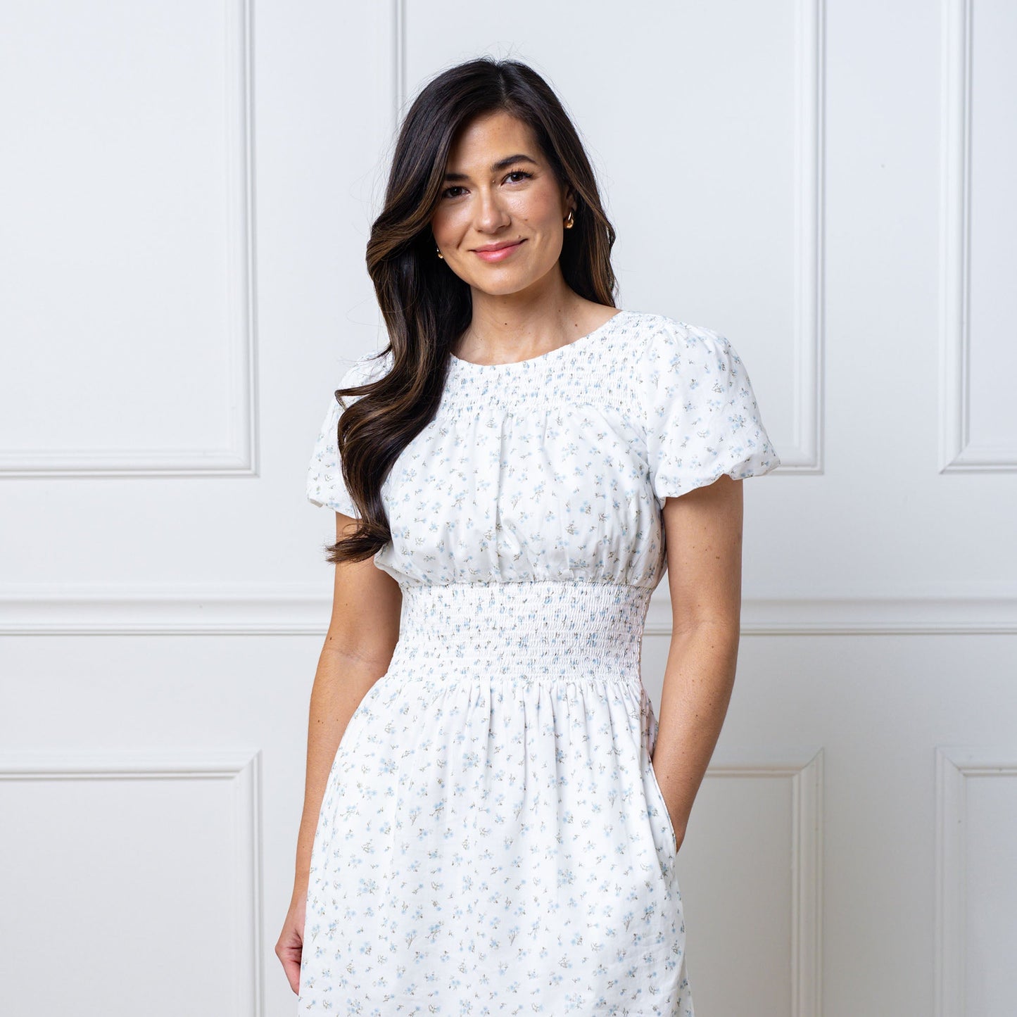 Organic Smocked Waist Dress