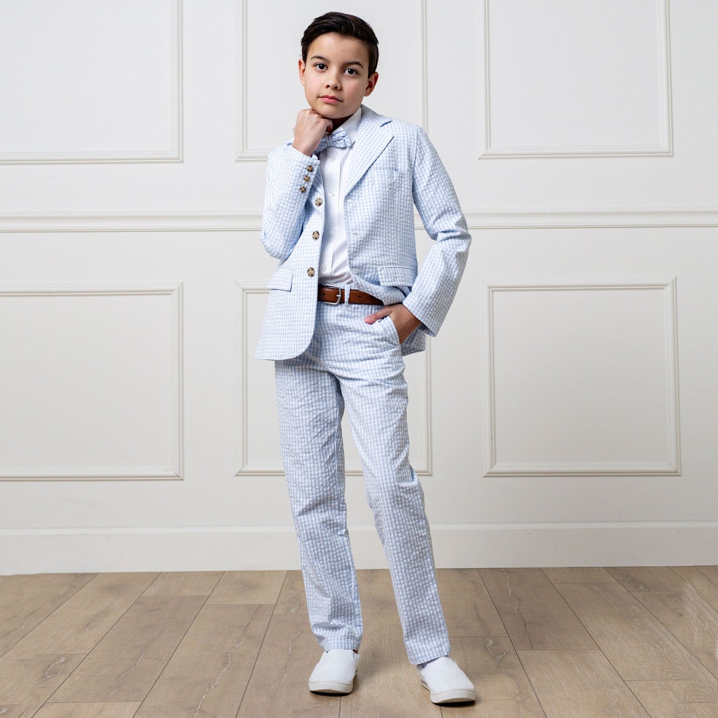 Organic Seersucker Suit Pant