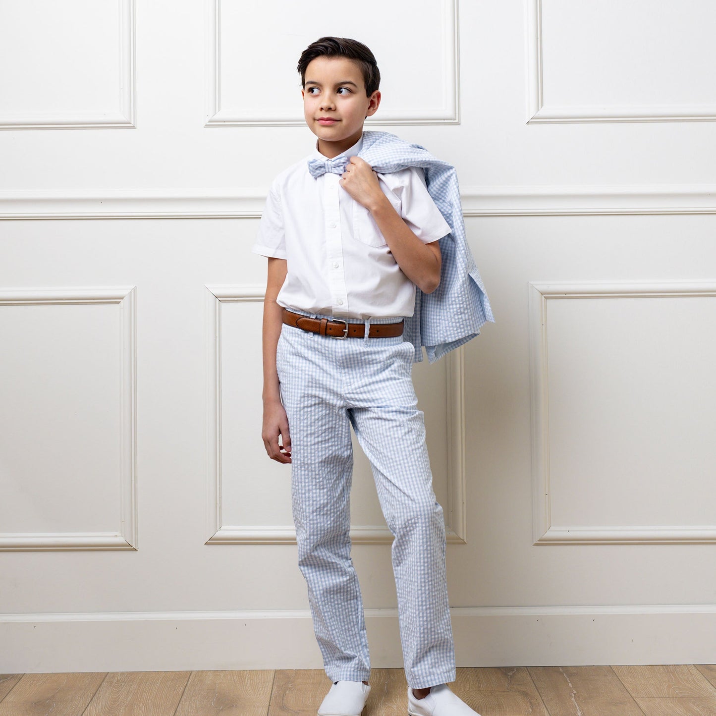 Organic Seersucker Suit Pant