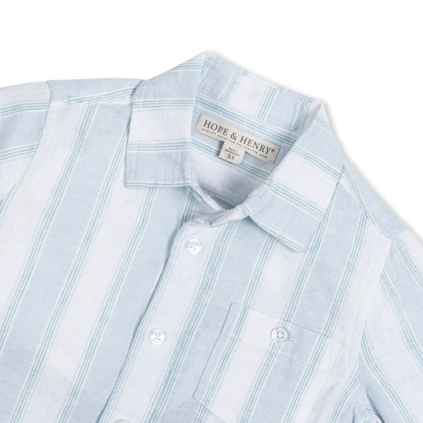 Linen Short Sleeve Button Down Shirt