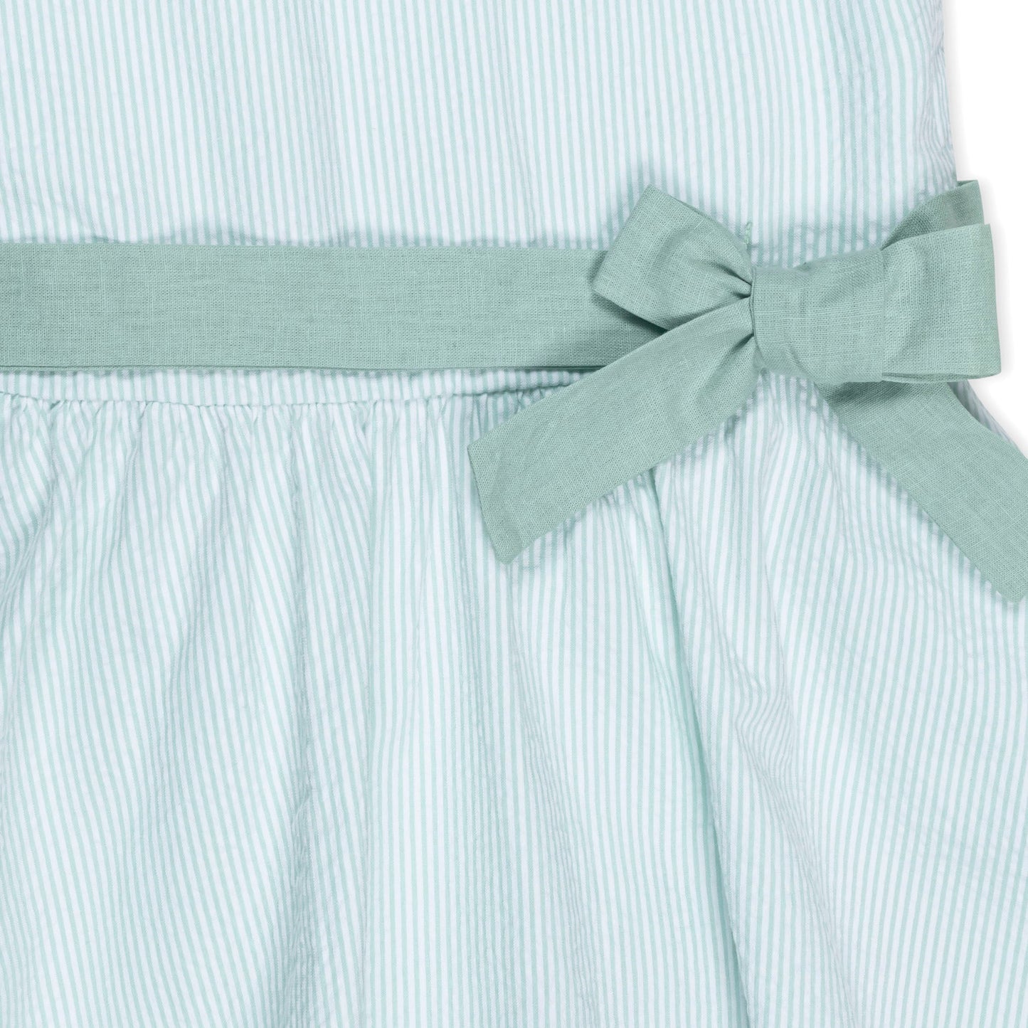 Organic Seersucker Peter Pan Collar Dress