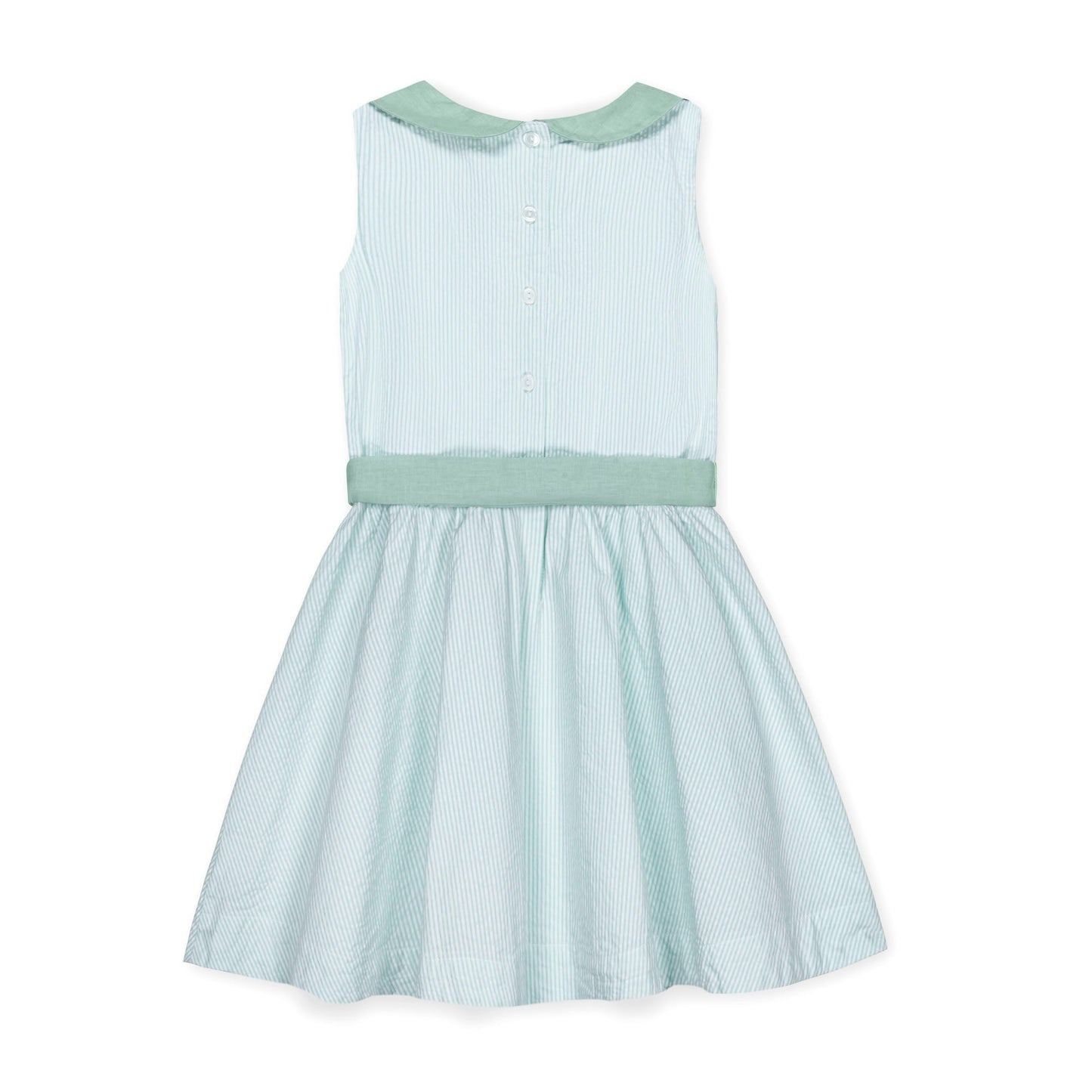Organic Seersucker Peter Pan Collar Dress