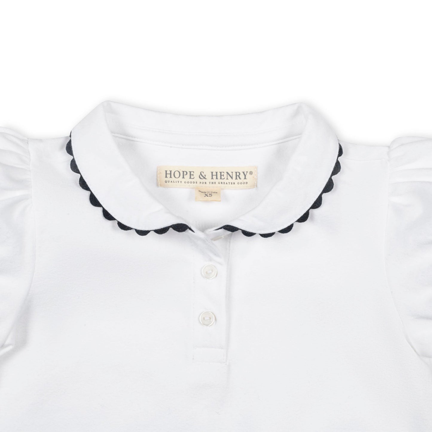 Organic Puff Sleeve Polo