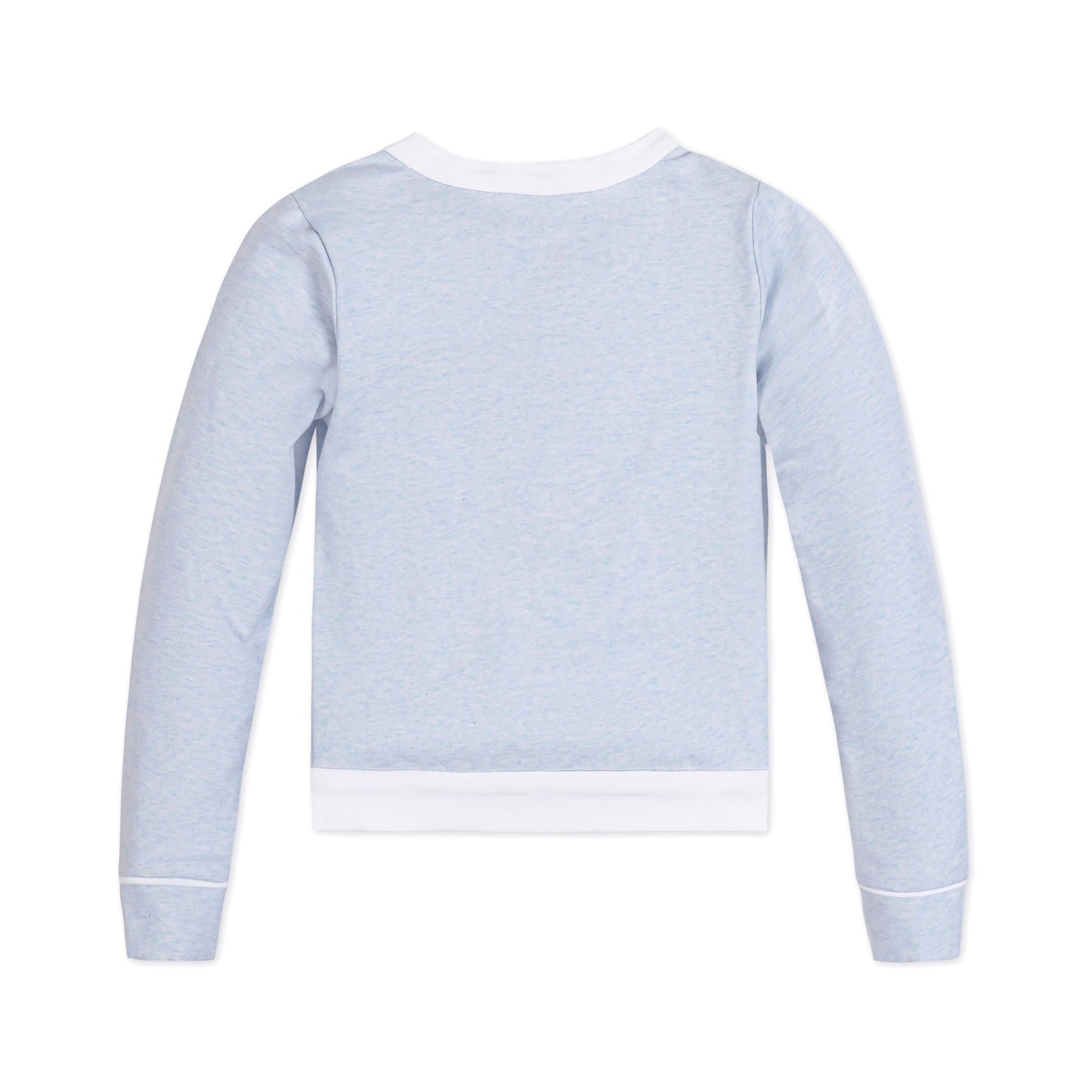 Organic French Terry Contrast Trim Cardigan