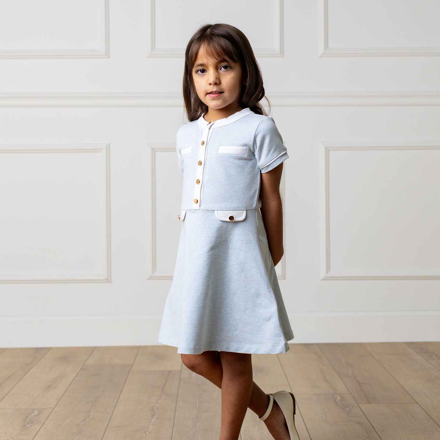 Organic French Terry Contrast Dress