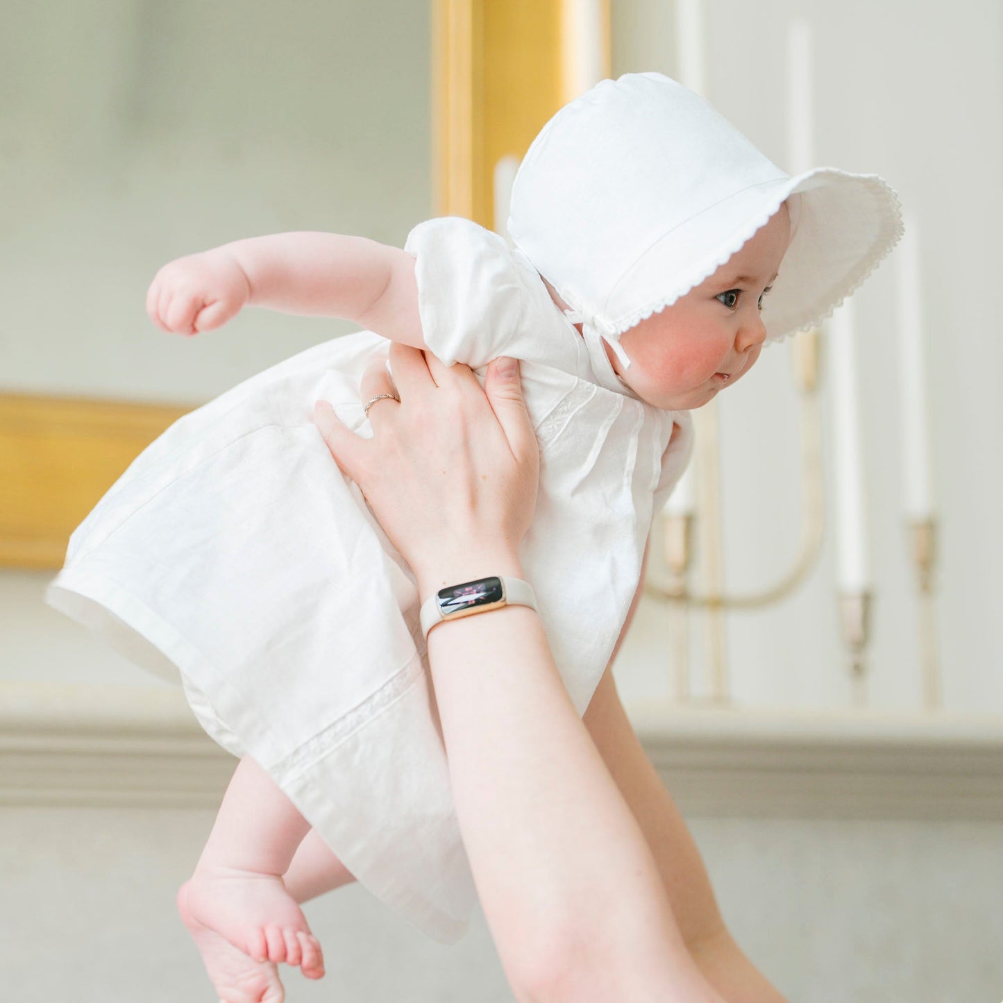Brimmed Linen Bonnet