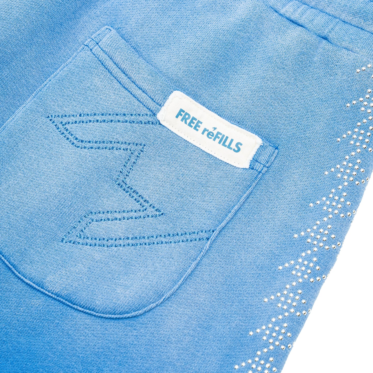 FR Star Stud Shorts - Blue